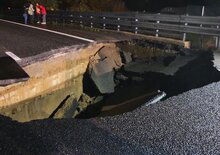 Voragine sul tratto astigiano A21 Torino-Piacenza-Brescia: autostrada chiusa