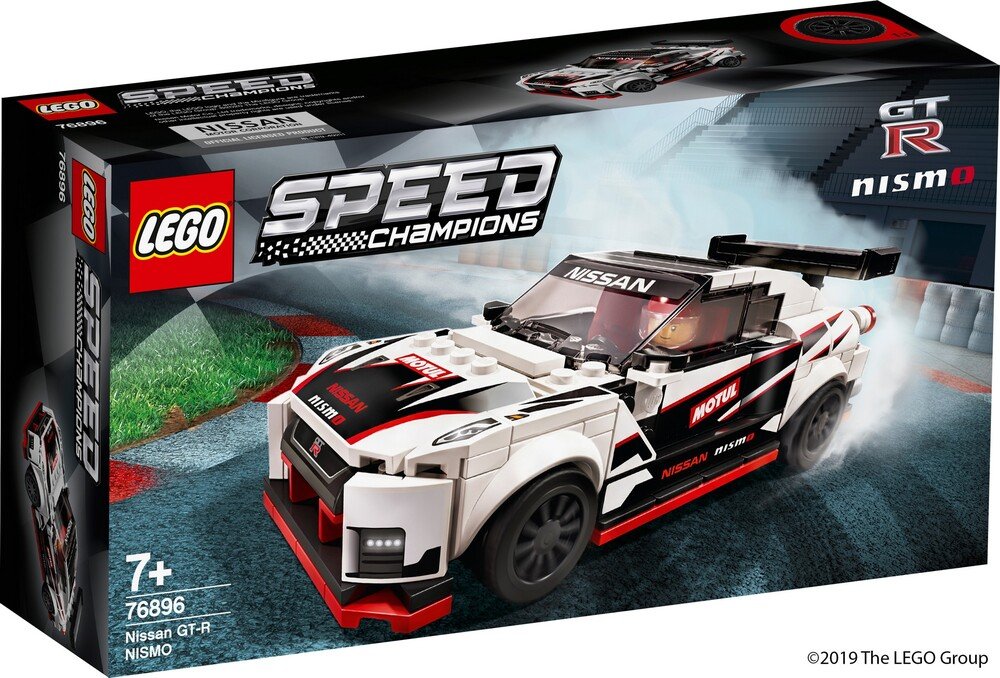 La scatola di montaggio della Nissan GT-R Nismo di Lego