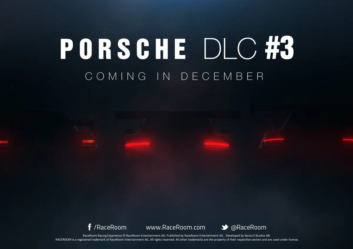 Raceroom: nuove Porsche in arrivo a dicembre