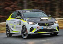 Opel Corsa-e Rally: foto e video dell'elettrica da corsa in azione