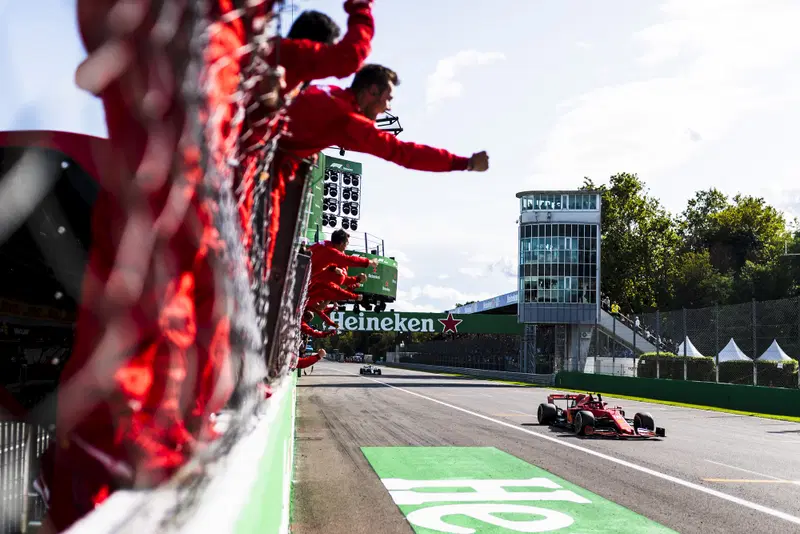 Il trionfo di Charles Leclerc a Monza quest'anno