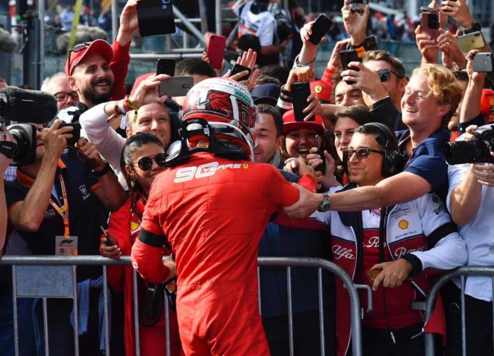Luca Furbatto si complimenta con Charles dopo la incredibile vittoria di Spa: per l'ingegnere Leclerc &egrave; uno dei grandi anche tecnicamente