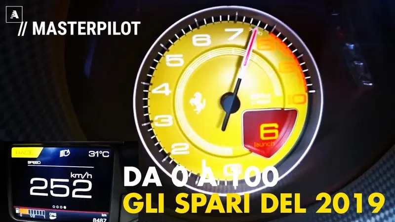 Top10 2019, "sparo da fermo" in macchina: accelerazioni 0-100 km/h e oltre [Live Video]
