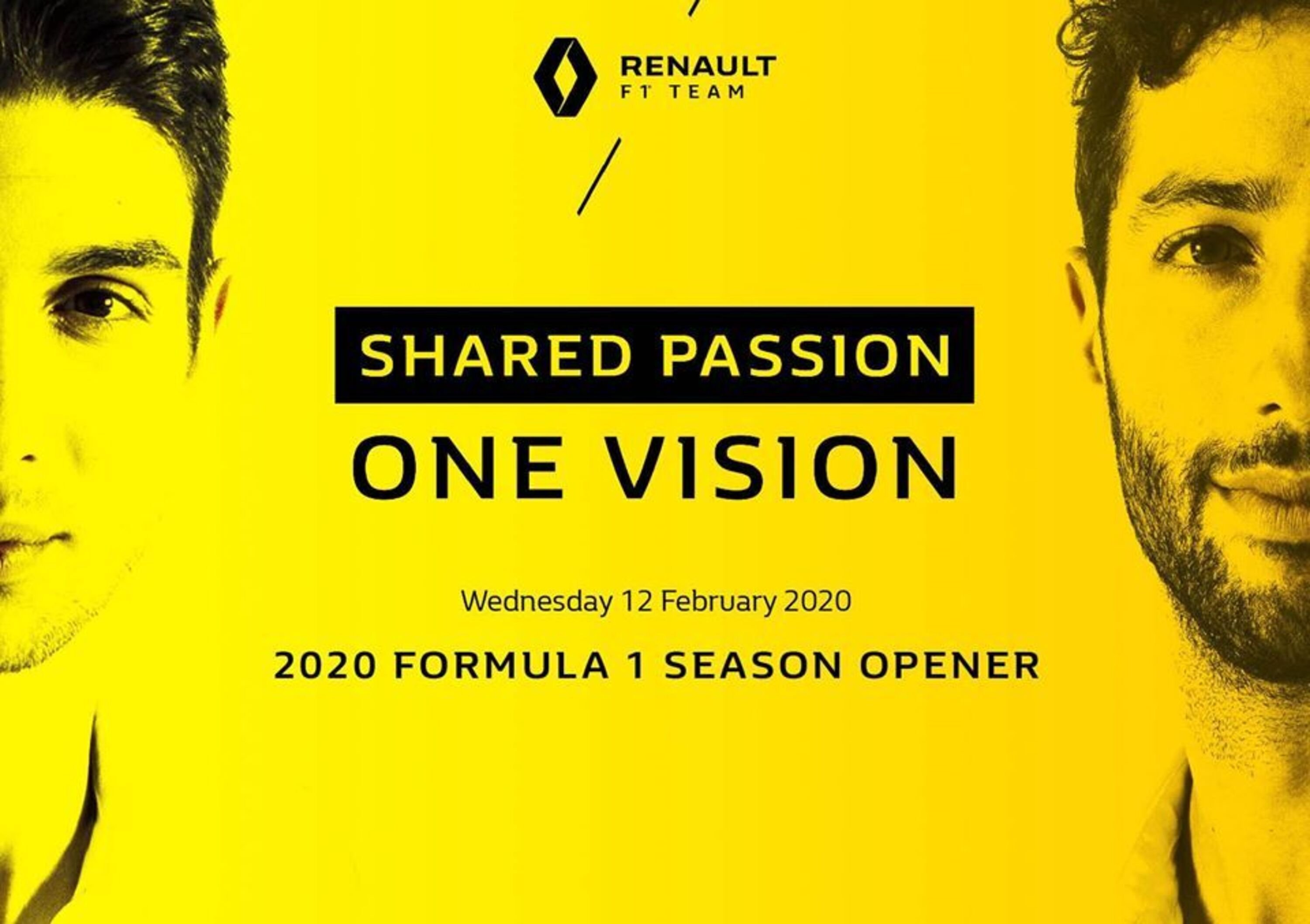 Formula 1: Renault, presentazione il 12 febbraio per la monoposto 2020