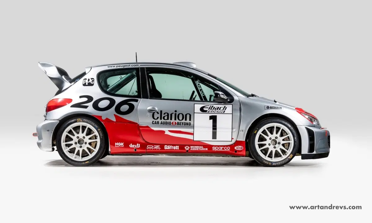 Peugeot 206 WRC, in vendita una ex Gronholm (4)