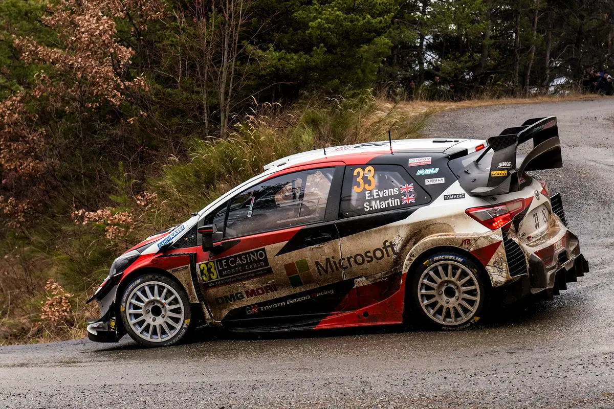 WRC20. Monte-Carlo D-3. Faccenda a 3: Evans, Ogier, Neuville (8)