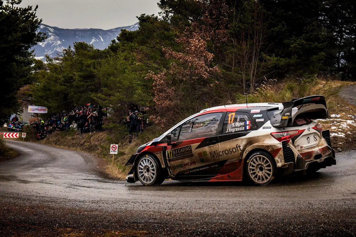 WRC20. Monte-Carlo D-3. Faccenda a 3: Evans, Ogier, Neuville (9)
