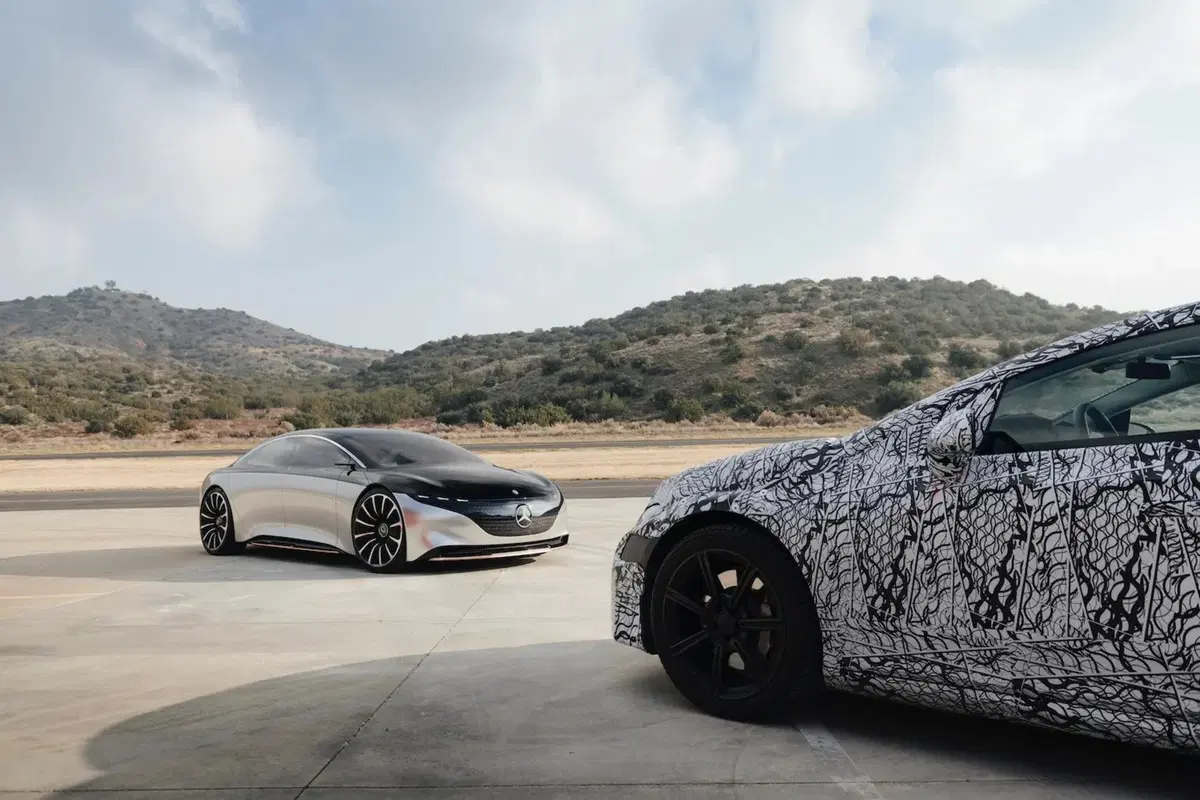 Mercedes EQS, le foto ufficiali del prototipo (2)