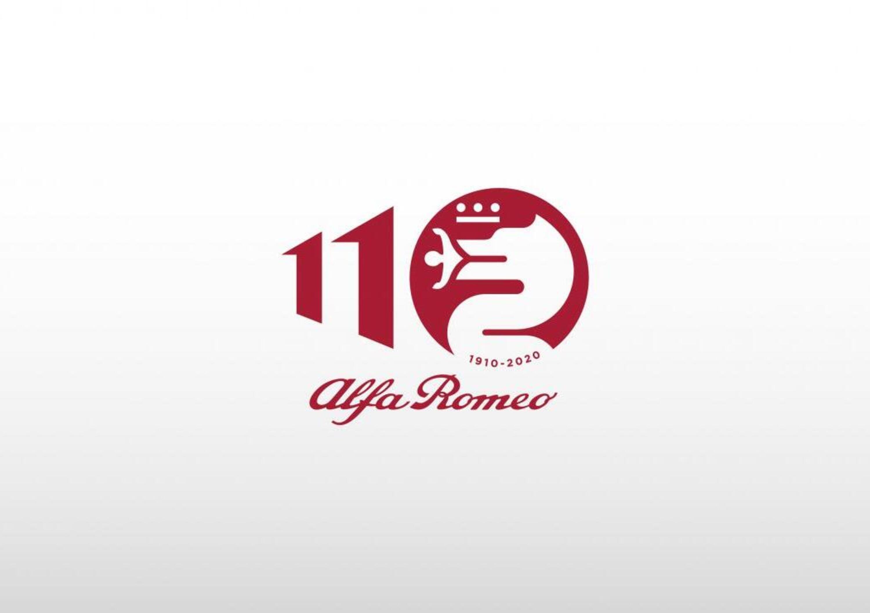 Alfa Romeo: logo celebrativo per i 110 anni di storia