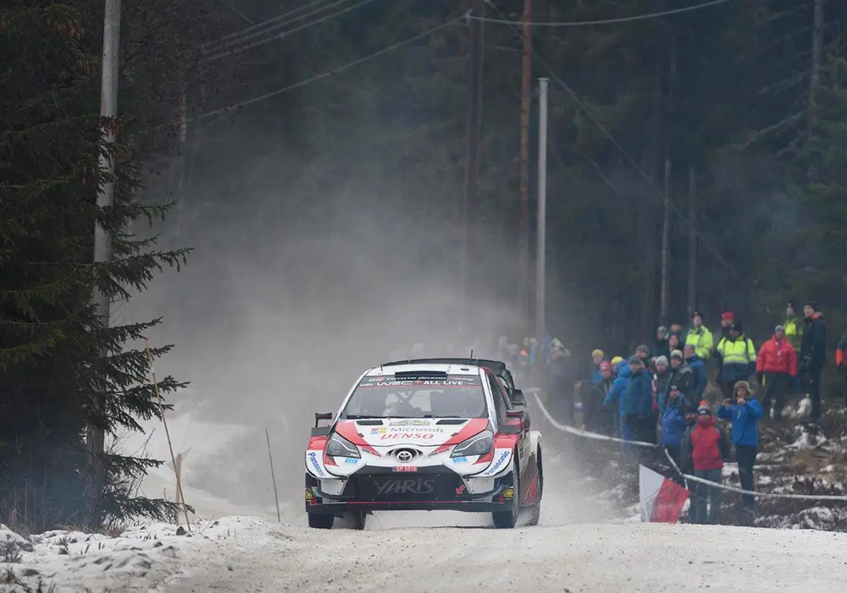 WRC 2020. Rally Svezia. Eccezionali Elfyn Evans, Kalle Rovanpera, Toyota (3)
