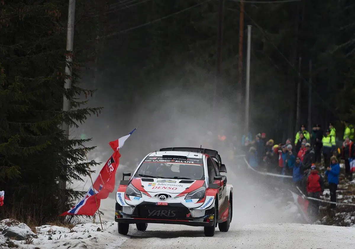 WRC 2020. Rally Svezia. Eccezionali Elfyn Evans, Kalle Rovanpera, Toyota (2)