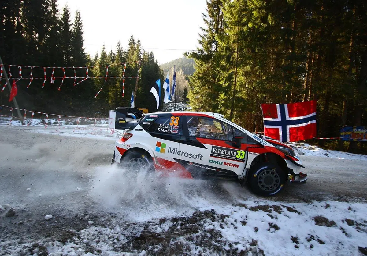 WRC 2020. Rally Svezia. Eccezionali Elfyn Evans, Kalle Rovanpera, Toyota (17)