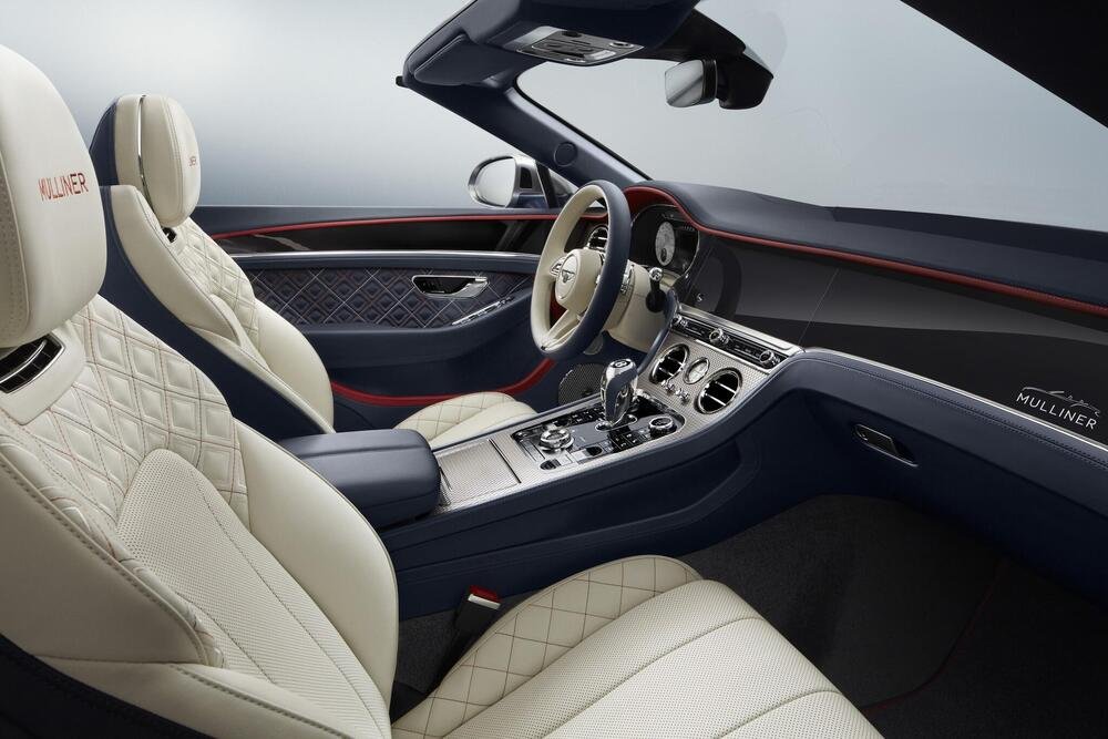 Gli interni della Bentley Continental GT Mulliner Convertible