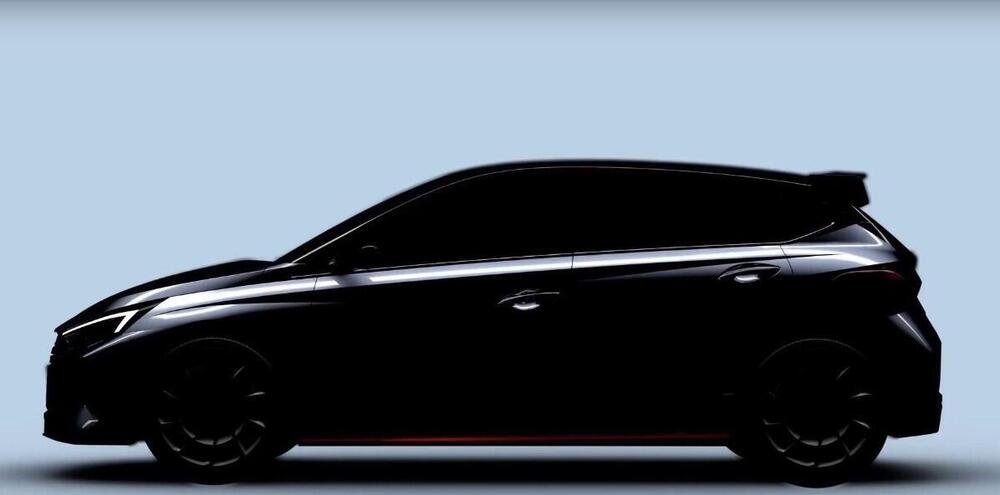 L&#039;immagine teaser della Hyundai i20 N 2020