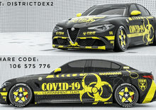 Alfa Romeo Giulia | Livrea COVID-19 su Forza Horizon 4. L'idea di un giocatore