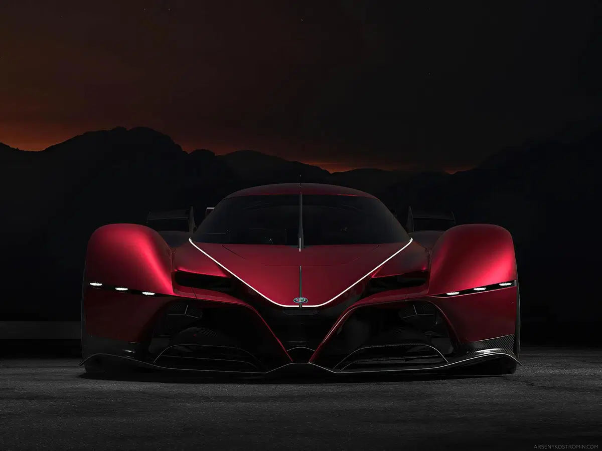 Alfa Romeo 8C-R Tazio: il rendering della hypercar endurance fa sognare