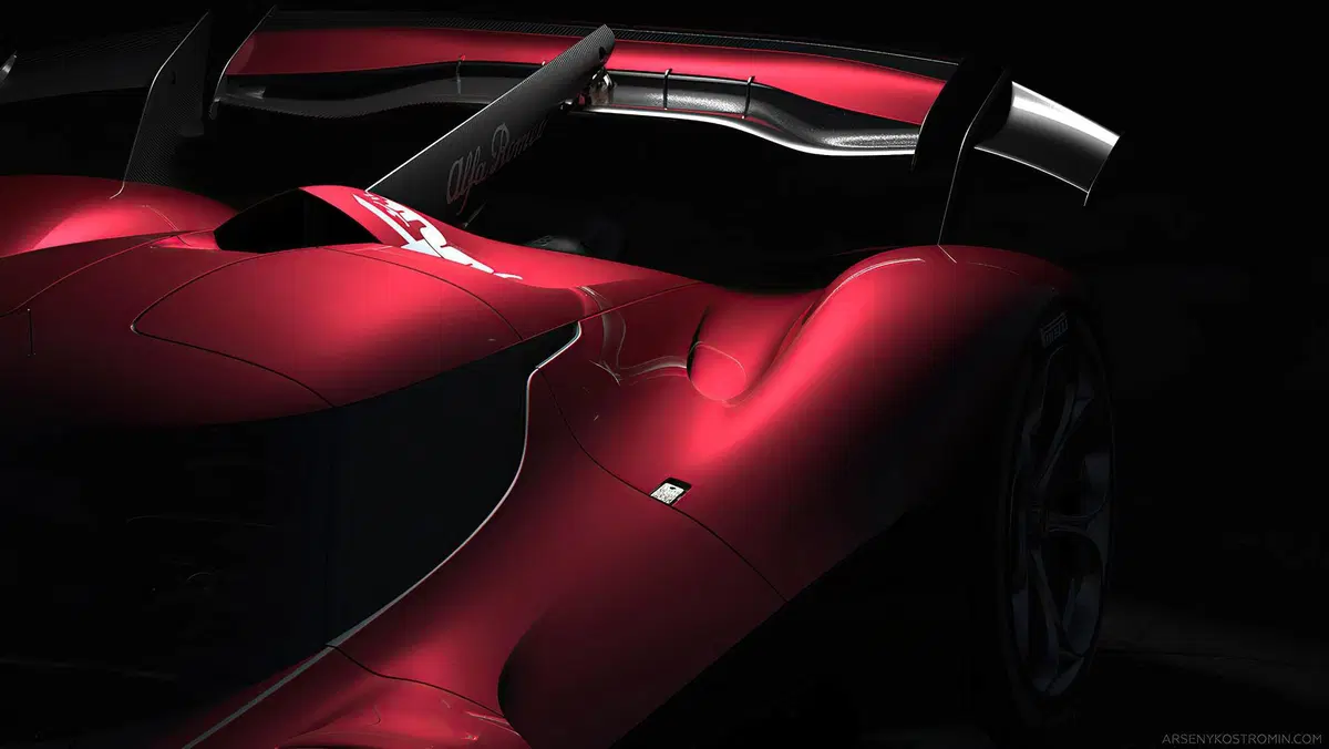 Alfa Romeo 8C-R Tazio: il rendering della hypercar endurance fa sognare (2)