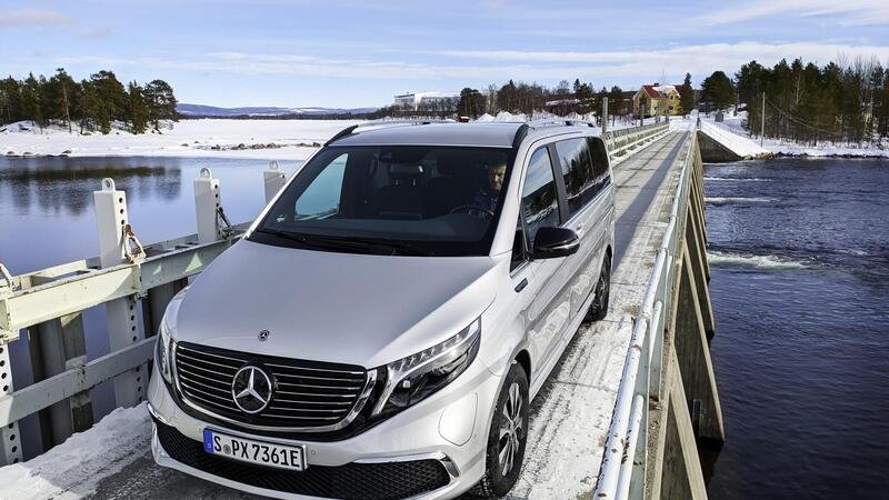 Mercedes EQV: ultimi test glaciali prima del lancio sul mercato