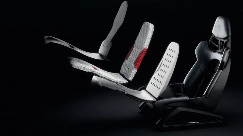 Porsche: stampa 3D per l'imbottitura dei sedili