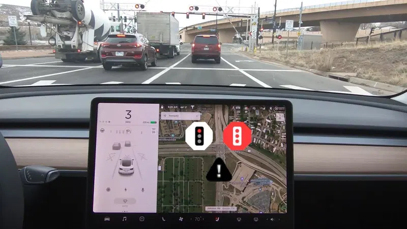 La prossima versione dell' Autopilot Tesla far&agrave; fermare le auto ai semafori