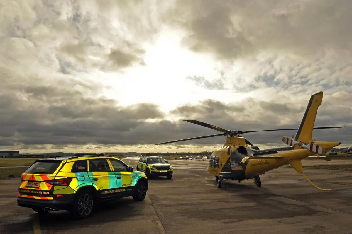 Skoda Kodiaq RS: supporto all'eliambulanza in UK (3)