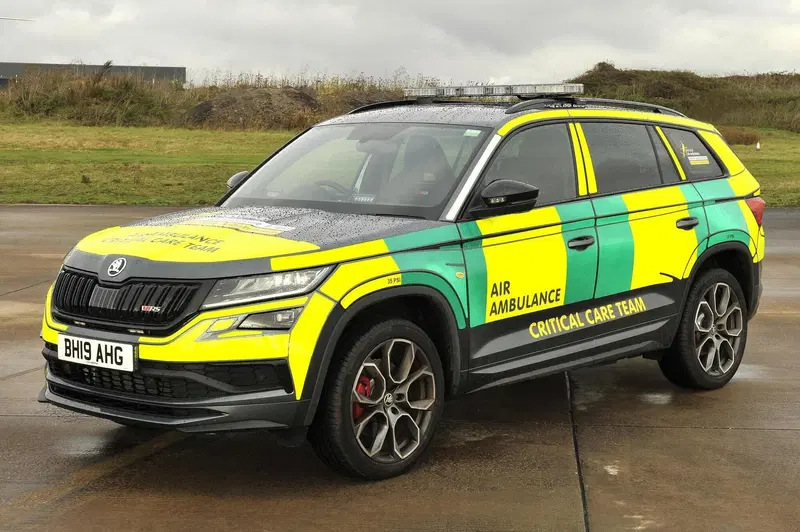 Skoda Kodiaq RS: supporto all'eliambulanza in UK