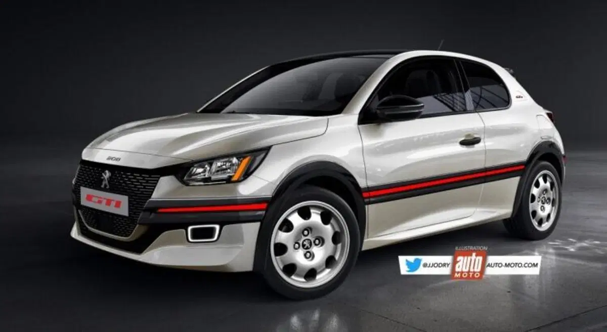 Nuova Peugeot 208 GTi: hot hatch ispirata al passato [Rendering] (3)