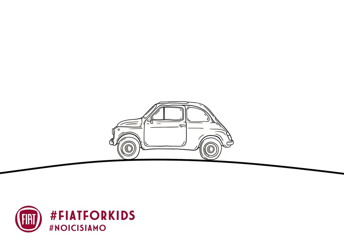 Fiat: disegni da colorare della nuova e vecchia 500 per ammazzare la noia (2)