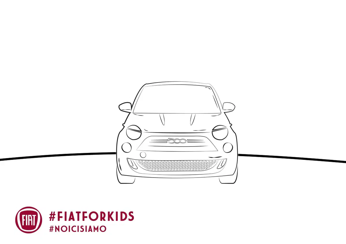 Fiat: disegni da colorare della nuova e vecchia 500 per ammazzare la noia