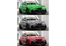 Tricolore di Giulia Quadrifoglio GTAm, quale vi piace di più?