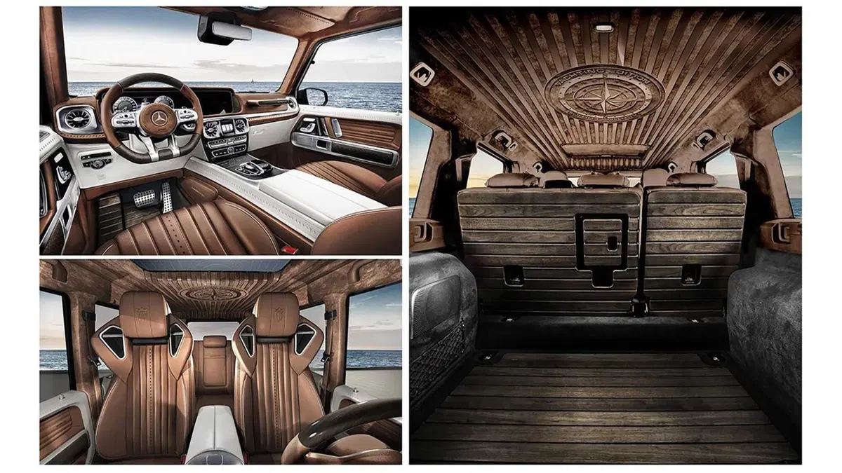 Mercedes G63 AMG, ecco la versione con interni in legno da yacht (4)