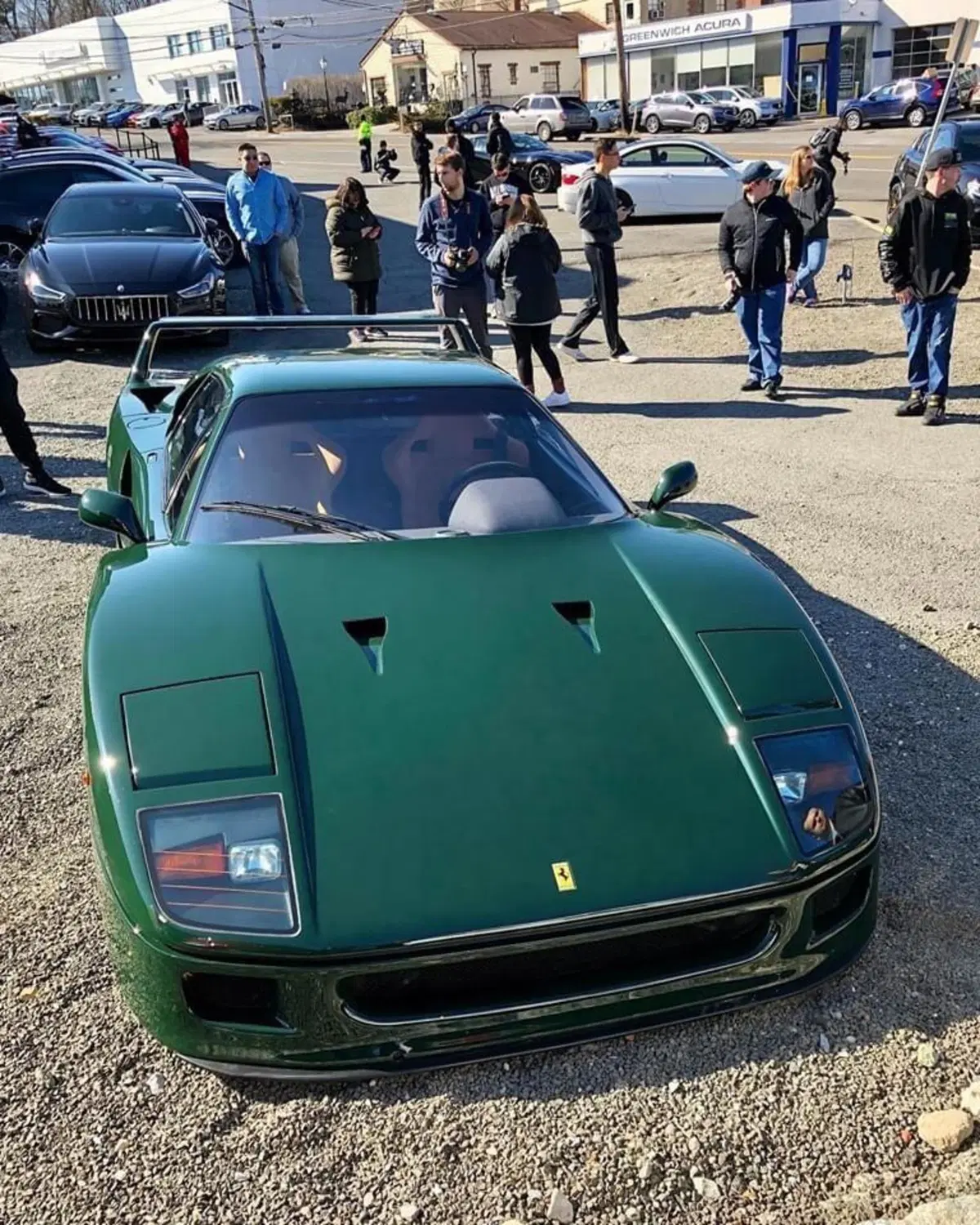 Non è eco, non è green e nemmeno british, ma che bel verde di un'auto: Ferrari F40 special [Foto gallery] (12)