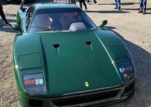Non è eco, non è green e nemmeno british, ma che bel verde di un'auto: Ferrari F40 special [Foto gallery]