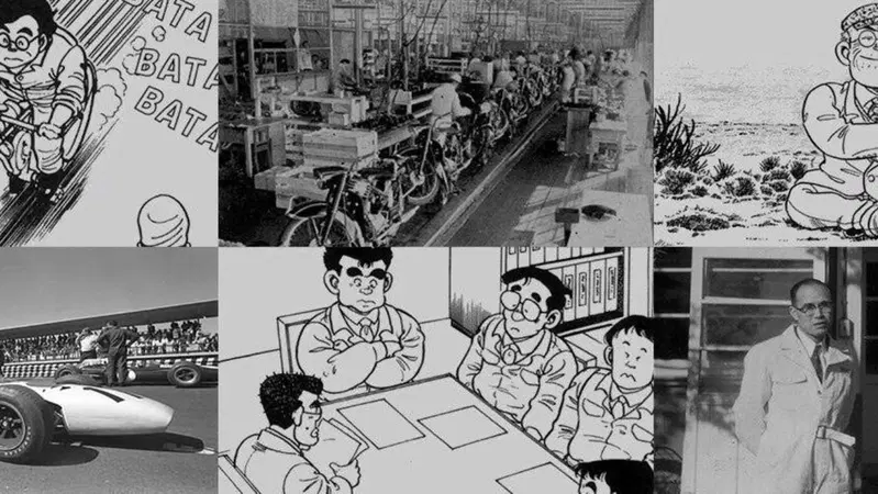 La storia Honda raccontata in video fumetti (manga)