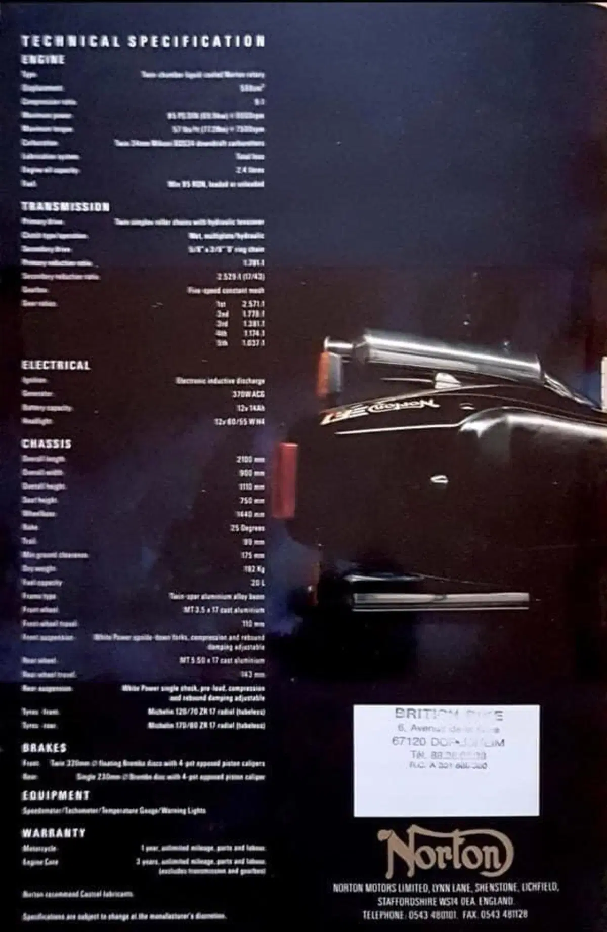 Il mito Lotus F1 di Chapman nei colori JPS anche sulle due ruote? Ovviamente british: Norton F1 con motore Wankel! (3)