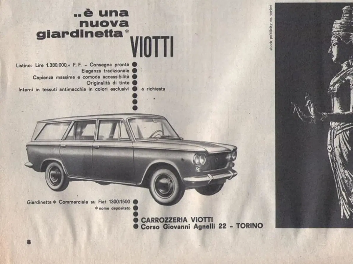 Fiat 1300 Giardinetta Viotti, la wagon d'altri tempi (6)