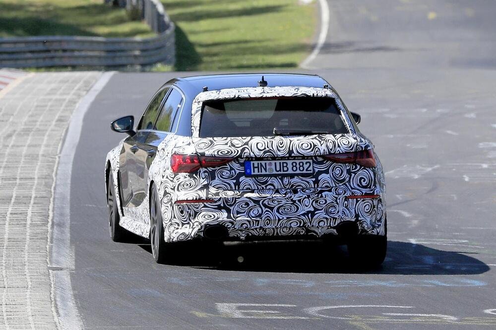Il posteriore della nuova Audi RS3 Sportback