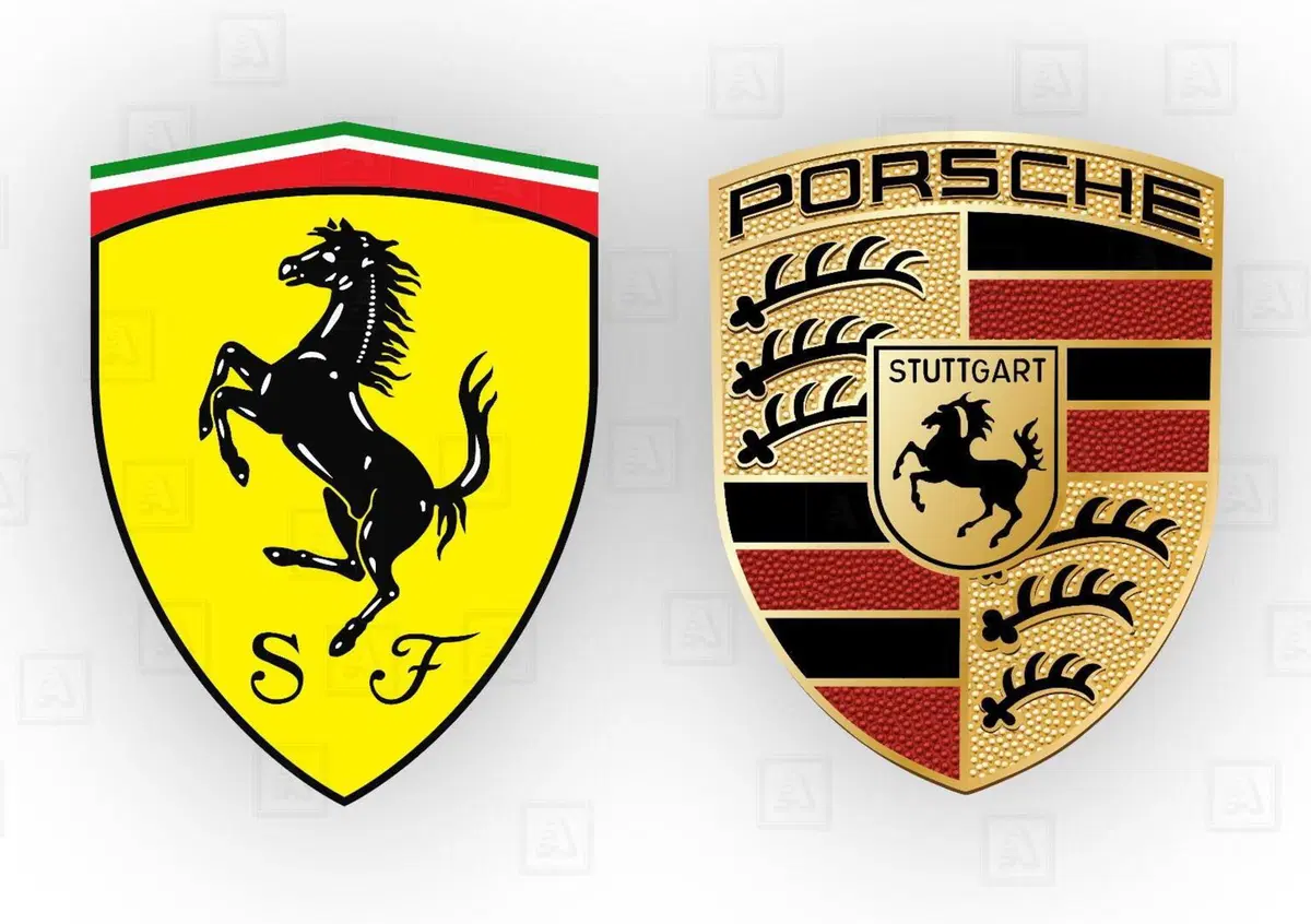 Come mai i loghi di Ferrari e Porsche si somigliano? (cavallino rampante)