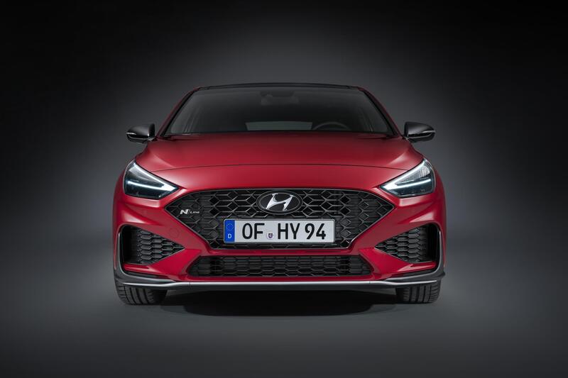 Il muso della Hyundai i30 N Line 2020