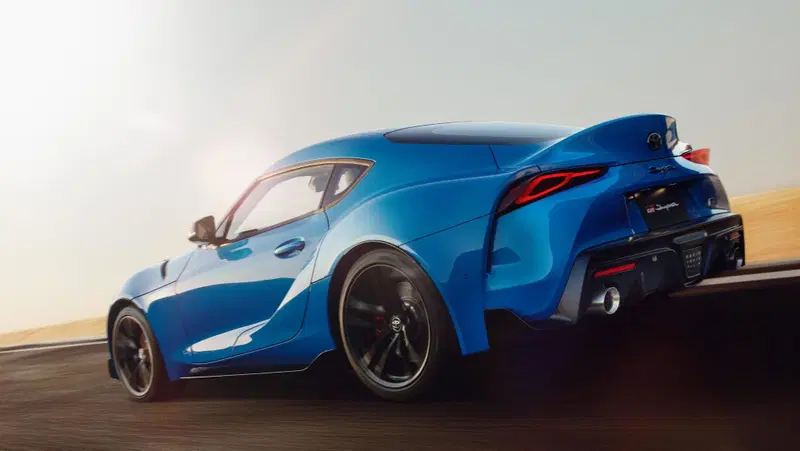 La Toyota Supra Horizon Blue