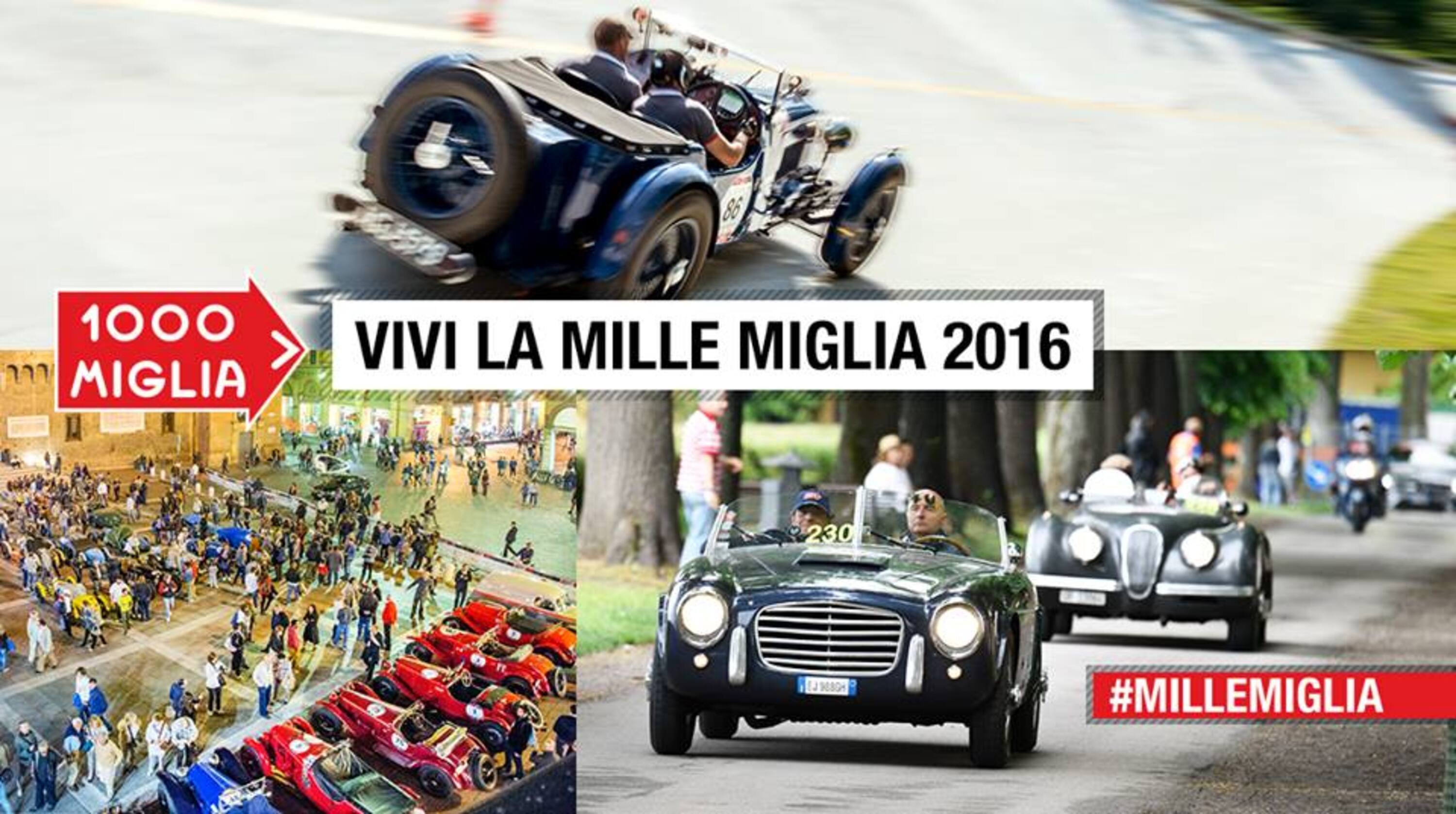 In pista sulla sopraelevata di Monza: con la Mille Miglia 2016