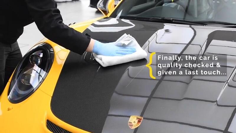 Detaling: l&#039;arte di far splendere diamanti. 100 ore di lavoro su Porsche GT3 RS Weissach
