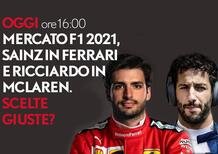 Mercato F1 2021, Sainz in Ferrari e Ricciardo in McLaren. Scelte giuste? Ne parliamo in diretta