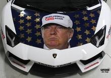 Presidenziali USA, sulla Lamborghini Aventador c'è Donald Trump