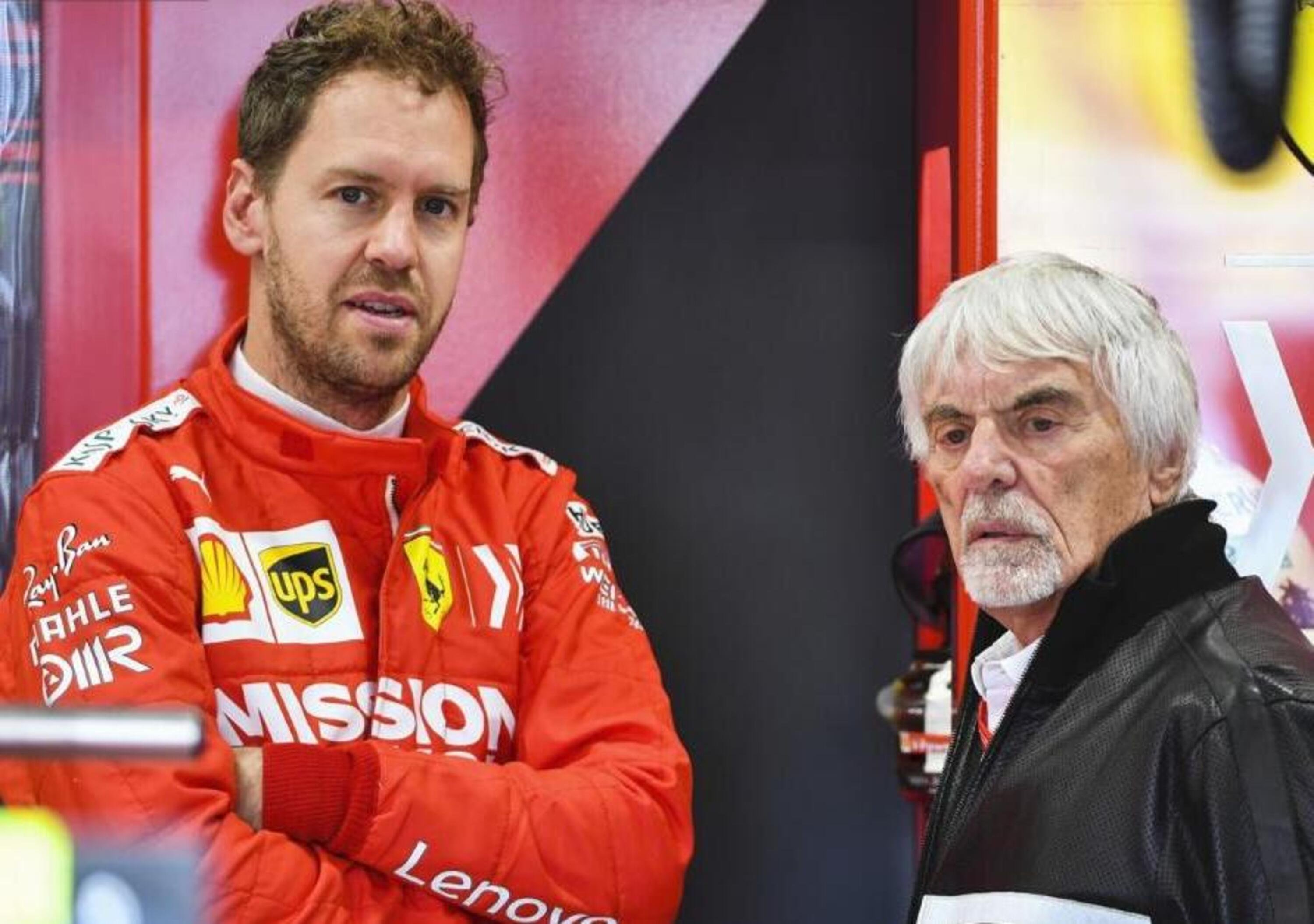 F1, Ecclestone: &laquo;Mercedes deve prendere in considerazione Vettel&raquo;