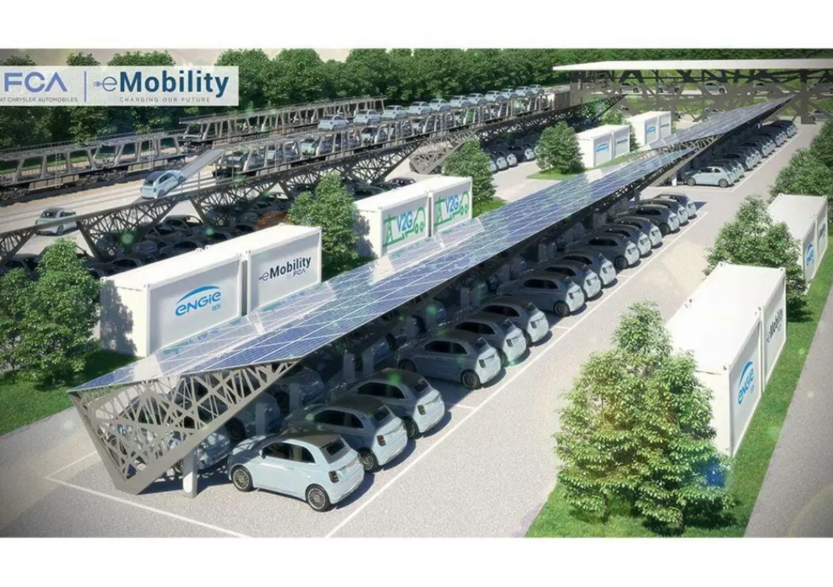 Vehicle-to-Grid, a Mirafiori l'impianto pi&ugrave; grande al mondo