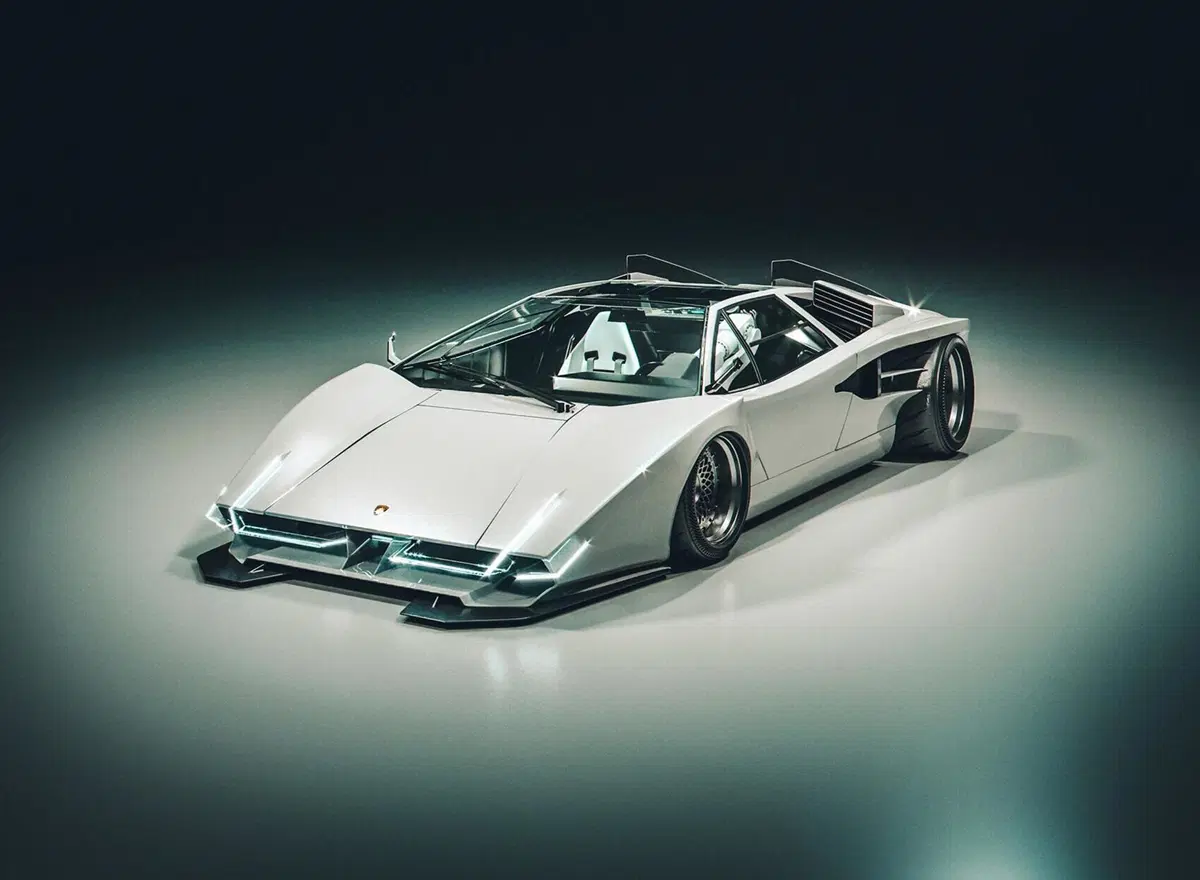 Lamborghini Countach, ritorno al futuro con un rendering (2)