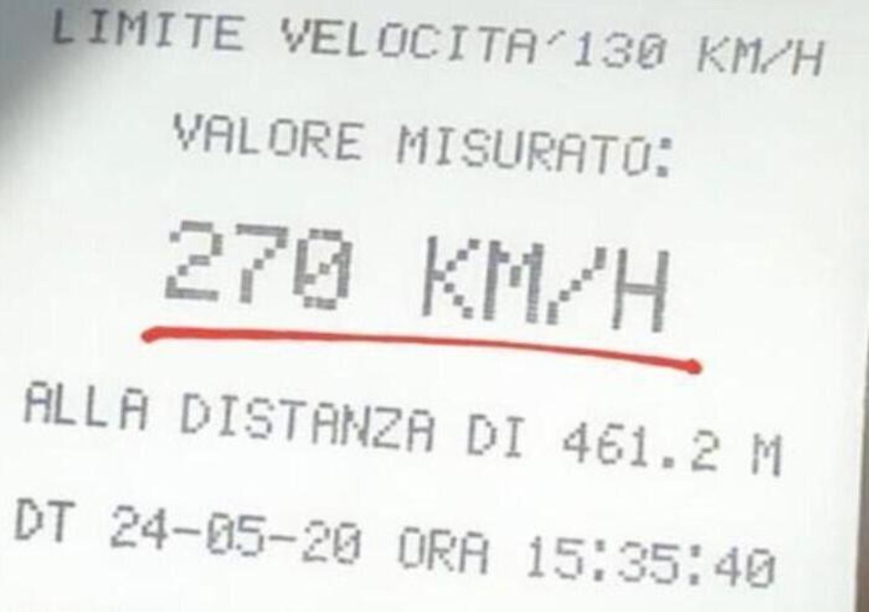 Porsche a 270 km/h in A4 tra Verona e Sommacampagna. Patente ritirata e 847 euro di multa!