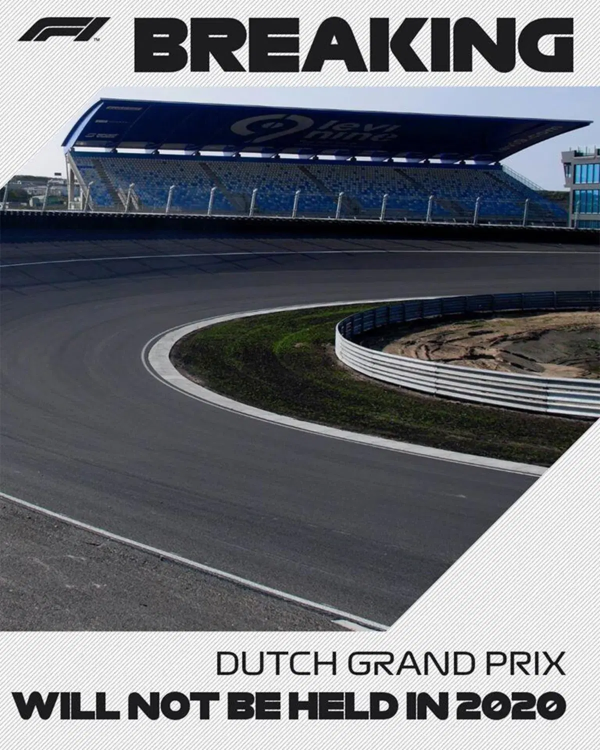 F1: il Gran Premio d'Olanda non sar&agrave; disputato nel 2020