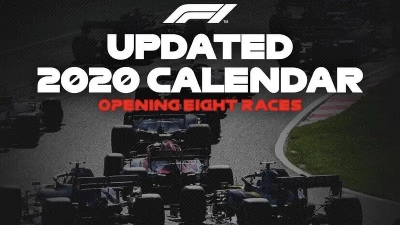 F1, svelate le prime otto gare del nuovo calendario della stagione 2020